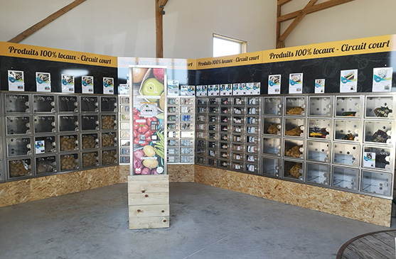 ferme d'éprunes - Distributeur automatique Vente de pomme de terre à la ferme en seine et marne